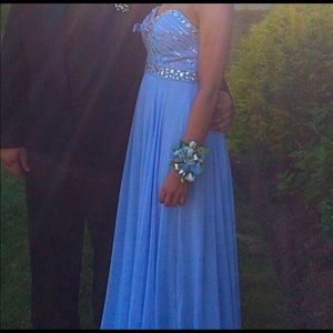 Blue prom dress